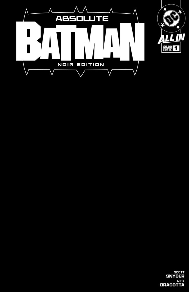 Absolute Batman Noir Edition #1B