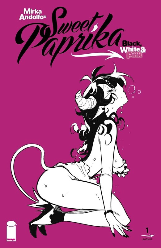 MIRKA ANDOLFO'S SWEET PAPRIKA BLACK, WHITE & PINK #1H