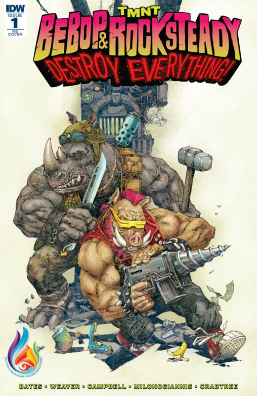 TEENAGE MUTANT NINJA TURTLES BEBOP & ROCKSTEADY DESTROY EVERYTHING #1-CPNY