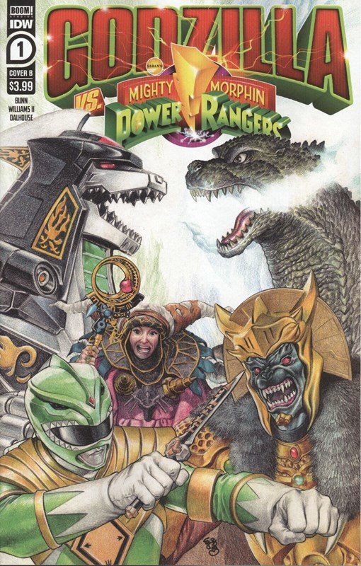 GODZILLA VS. THE MIGHTY MORPHIN POWER RANGERS #1B