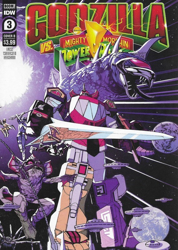 GODZILLA VS. THE MIGHTY MORPHIN POWER RANGERS #3B