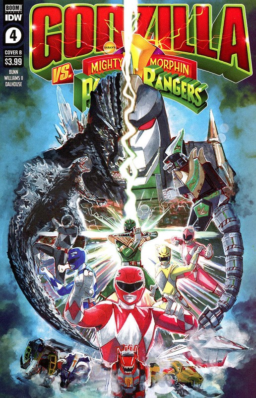 GODZILLA VS. THE MIGHTY MORPHIN POWER RANGERS #4B