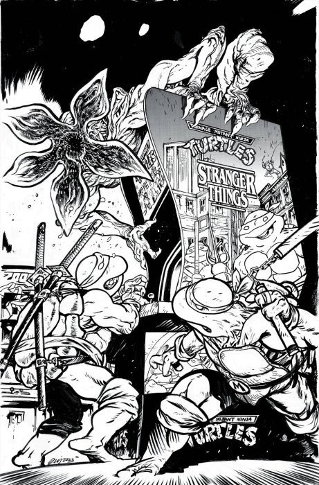 TEENAGE MUTANT NINJA TURTLES / STRANGER THINGS #1-RI-E
