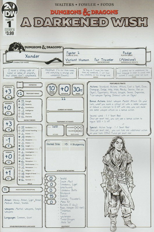 DUNGEONS & DRAGONS: A DARKENED WISH #1B