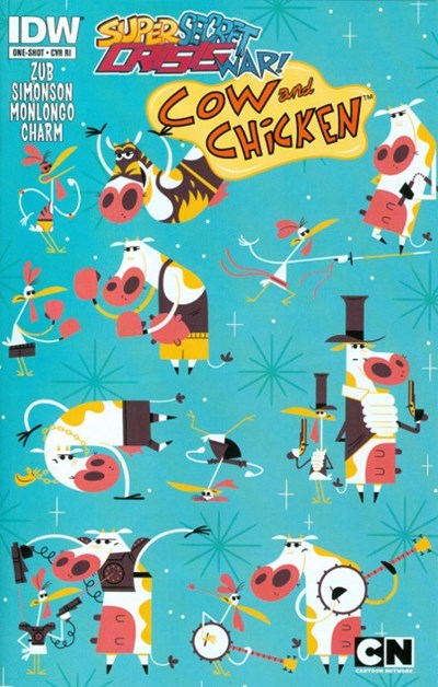 SUPER SECRET CRISIS WAR! COW AND CHICKEN #1B