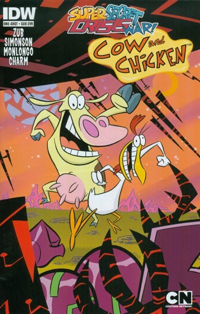 SUPER SECRET CRISIS WAR! COW AND CHICKEN #1-SUB