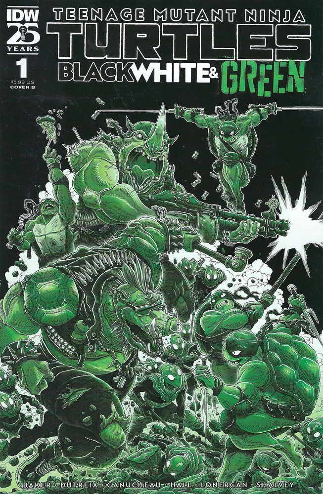 TEENAGE MUTANT NINJA TURTLES: BLACK, WHITE, & GREEN #1B