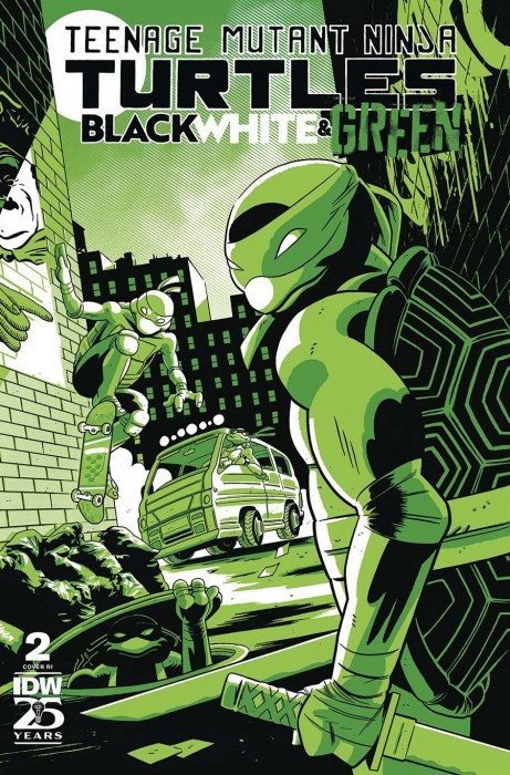 TEENAGE MUTANT NINJA TURTLES: BLACK, WHITE, & GREEN #2-RI
