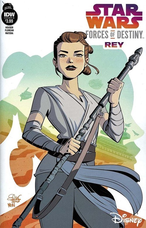 STAR WARS FORCES OF DESTINY -- REY #1B