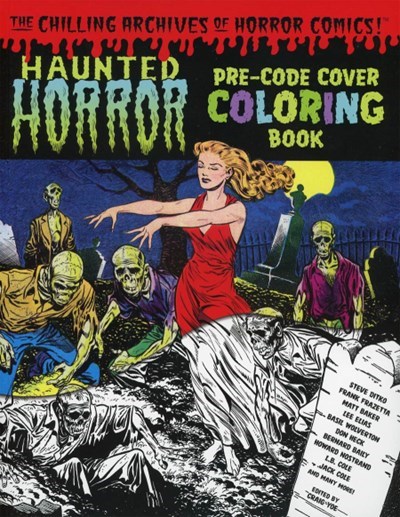 HAUNTED HORROR PRE-CODE COVER COLORING BOOK #1