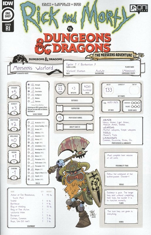 RICK AND MORTY VS. DUNGEONS & DRAGONS: THE MEESEEKS ADVENTURE #1-RI-C