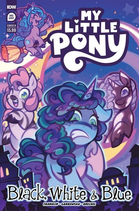 MY LITTLE PONY: BLACK, WHITE & BLUE #1B
