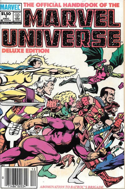 OFFICIAL HANDBOOK OF THE MARVEL UNIVERSE: DELUXE EDITION #1B