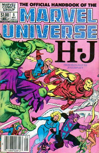 OFFICIAL HANDBOOK OF THE MARVEL UNIVERSE #5B