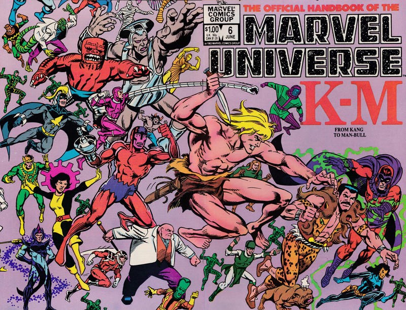 OFFICIAL HANDBOOK OF THE MARVEL UNIVERSE #6