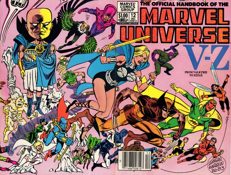 OFFICIAL HANDBOOK OF THE MARVEL UNIVERSE #12B