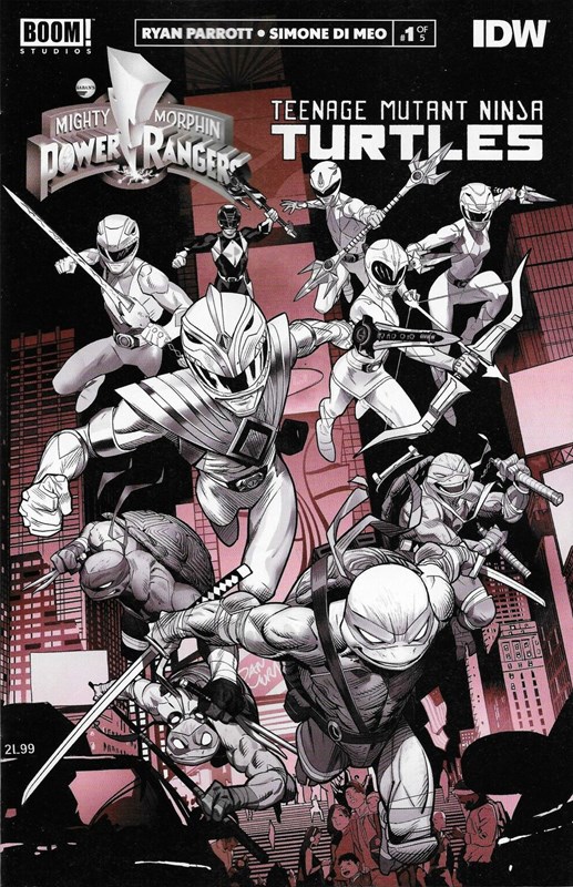MIGHTY MORPHIN POWER RANGERS/TEENAGE MUTANT NINJA TURTLES #1H