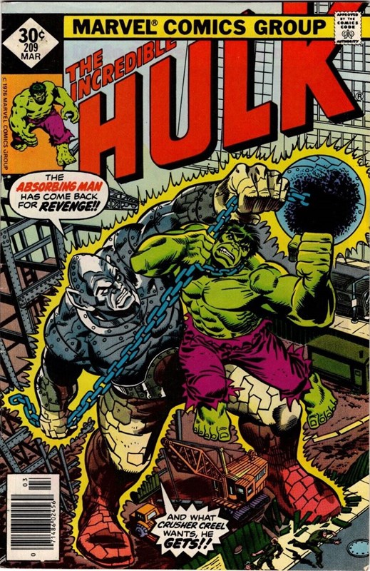 THE INCREDIBLE HULK #209B
