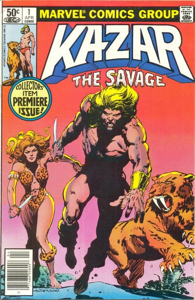 KA-ZAR THE SAVAGE #1B