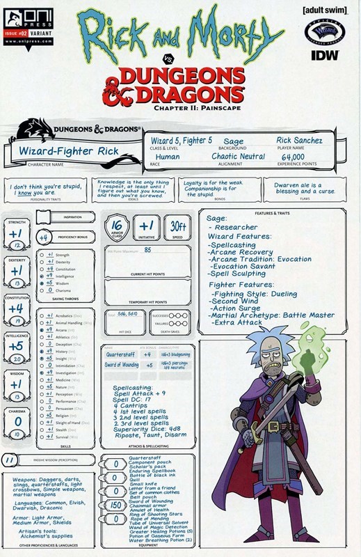 RICK AND MORTY VS. DUNGEONS & DRAGONS II: PAINSCAPE #2C