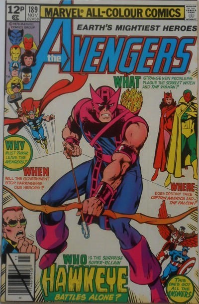 AVENGERS #189C