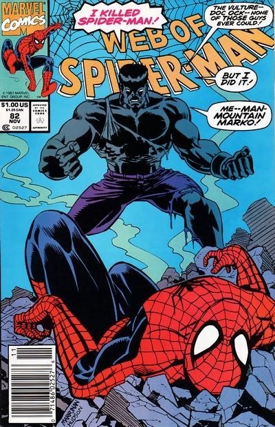 WEB OF SPIDER-MAN #82B