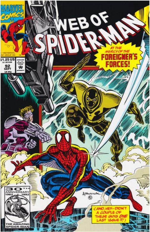 WEB OF SPIDER-MAN #92