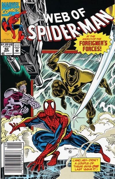 WEB OF SPIDER-MAN #92B
