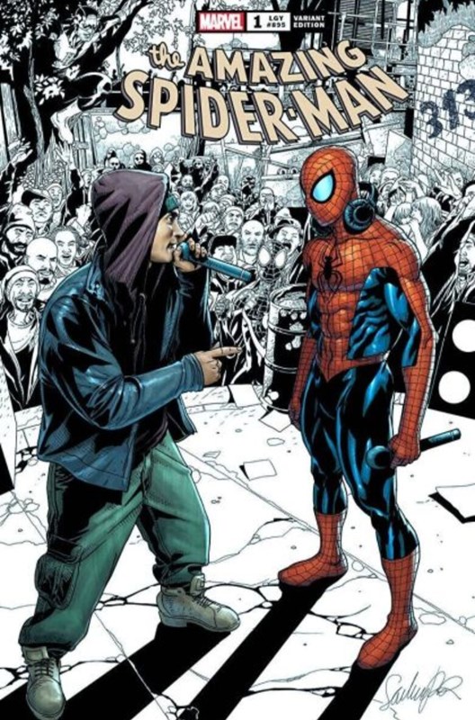 THE AMAZING SPIDER-MAN #1-HUSTL-B