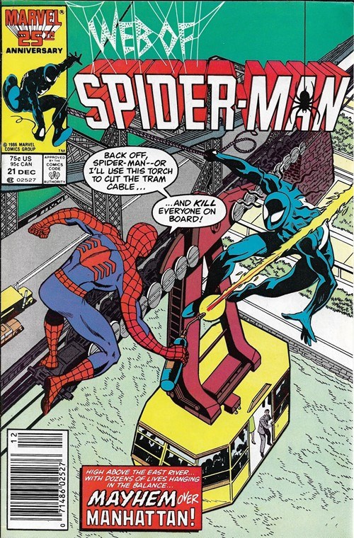 WEB OF SPIDER-MAN #21B