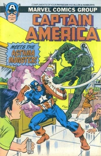 CAPTAIN AMERICA: MEETS THE ASTHMA MONSTER #nn