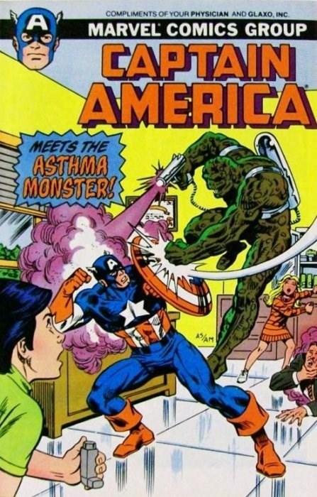 CAPTAIN AMERICA: MEETS THE ASTHMA MONSTER #nnB