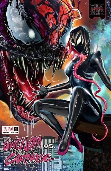 KING IN BLACK: GWENOM VS. CARNAGE #1-HORN