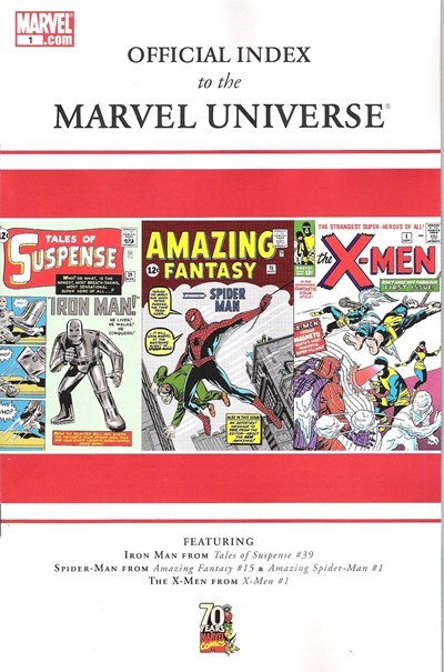 OFFICIAL INDEX TO THE MARVEL UNIVERSE #1