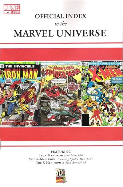 OFFICIAL INDEX TO THE MARVEL UNIVERSE #4