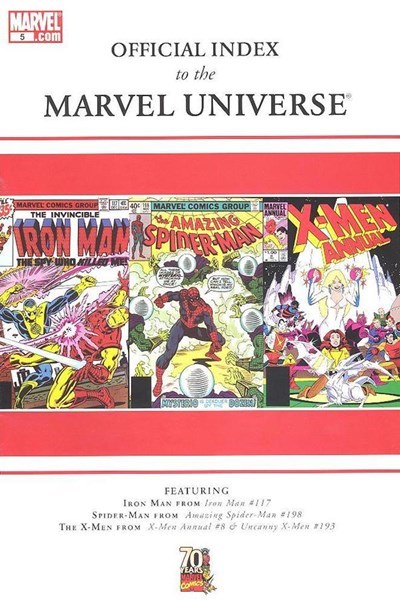 OFFICIAL INDEX TO THE MARVEL UNIVERSE #5