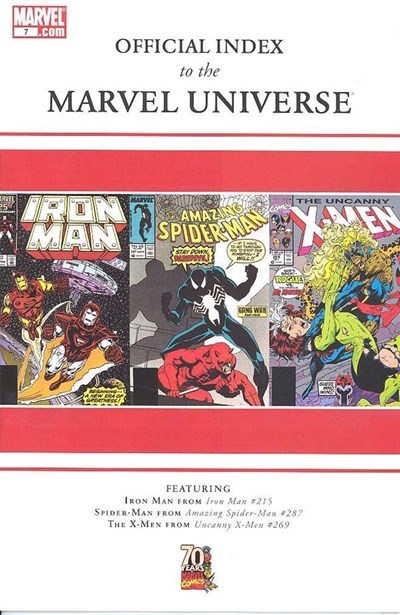 OFFICIAL INDEX TO THE MARVEL UNIVERSE #7