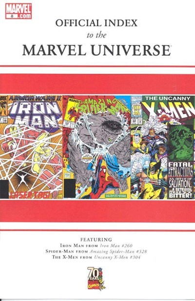 OFFICIAL INDEX TO THE MARVEL UNIVERSE #8