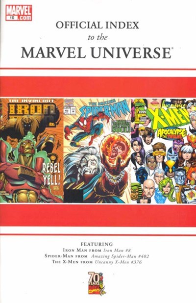 OFFICIAL INDEX TO THE MARVEL UNIVERSE #10
