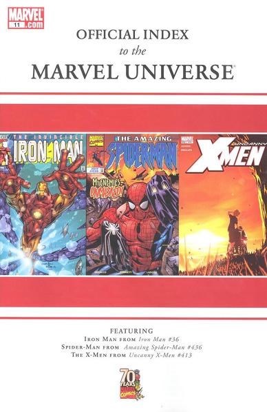 OFFICIAL INDEX TO THE MARVEL UNIVERSE #11