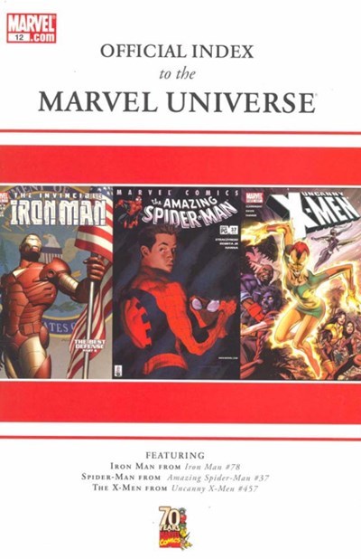 OFFICIAL INDEX TO THE MARVEL UNIVERSE #12