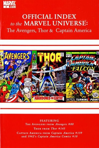 OFFICIAL INDEX TO THE MARVEL UNIVERSE: THE AVENGERS, THOR & CAPTAIN AMERICA #3