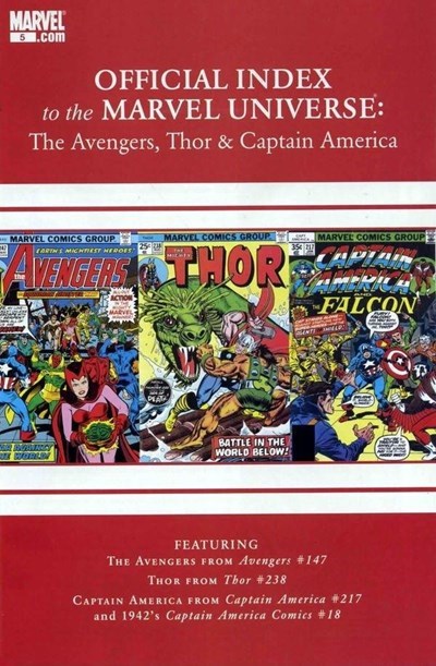 OFFICIAL INDEX TO THE MARVEL UNIVERSE: THE AVENGERS, THOR & CAPTAIN AMERICA #5