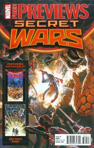 MARVEL PREVIEWS SECRET WARS #1