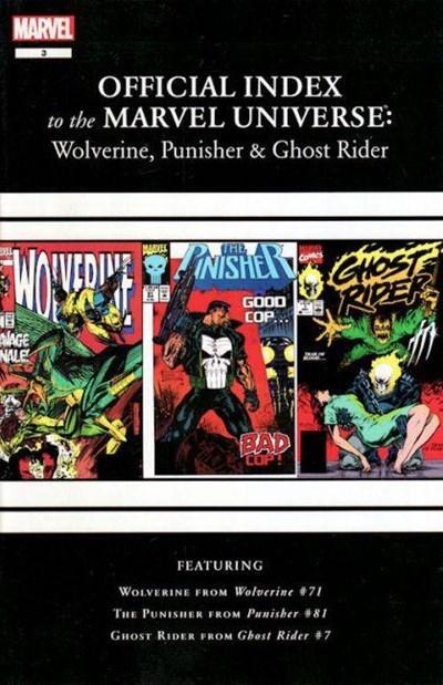WOLVERINE, PUNISHER & GHOST RIDER: OFFICIAL INDEX TO THE MARVEL UNIVERSE #3