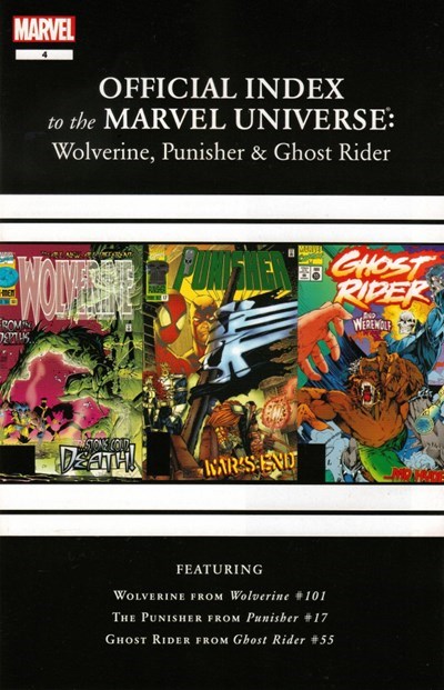 WOLVERINE, PUNISHER & GHOST RIDER: OFFICIAL INDEX TO THE MARVEL UNIVERSE #4