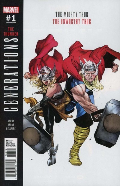 GENERATIONS: THE UNWORTHY THOR & THE MIGHTY THOR #1B