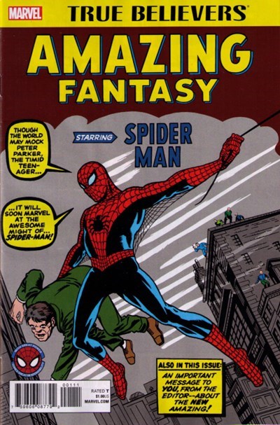 TRUE BELIEVERS: AMAZING FANTASY STARRING SPIDER-MAN #1