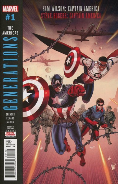 GENERATIONS: SAM WILSON CAPTAIN AMERICA & STEVE ROGERS CAPTAIN AMERICA #1-2nd