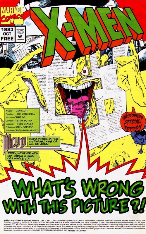 X-MEN WHAT'S WRONG WITH THIS PICTURE (HALLOWEEN GIVEAWAY) #1